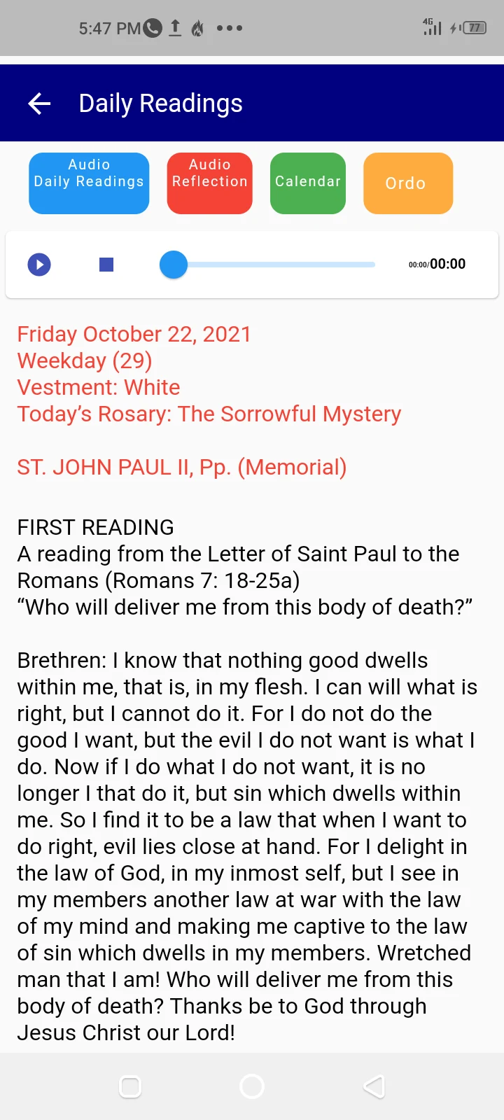 Catholic Missal for Nigeria screenshot
